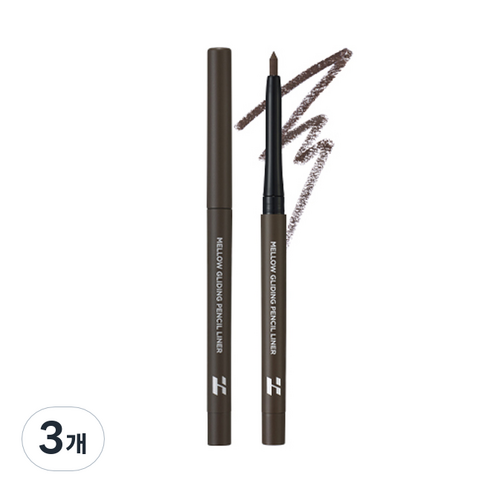 홀리카홀리카 멜로우 글라이딩 펜슬 라이너 0.3g, 01 그레이지, 3개
