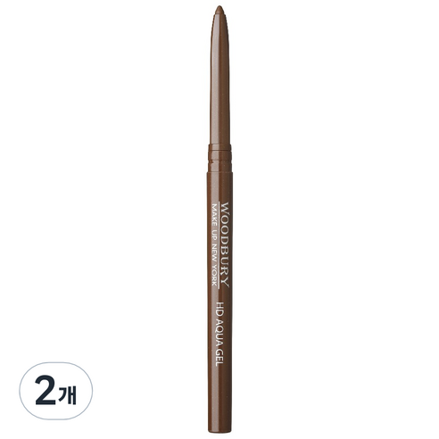우드버리 HD아쿠아젤 오토아이라이너 0.28g, 다크브라운, 2개