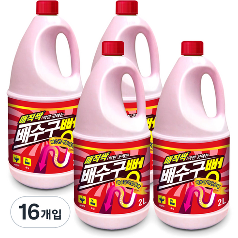 아토세이프 매직싹 배수구뻥, 2L, 16개