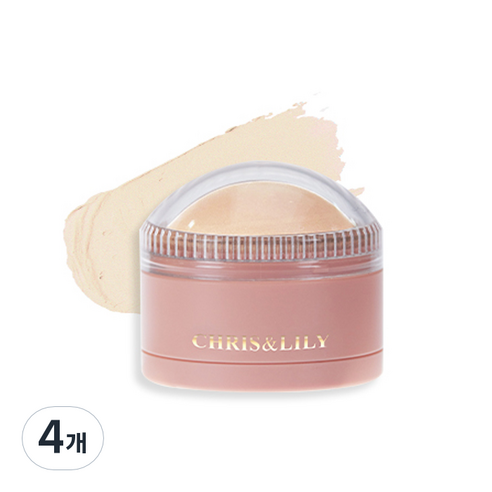 크리스앤릴리 돔 글 블러셔 11g, 내츄럴 하이라이터, 4개