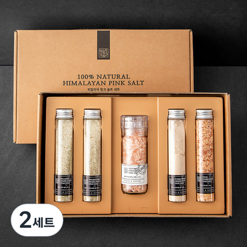 쌩스네이처 히말라야 핑크 솔트 프리미엄 그라인더PC + 바이알 4p 선물세트, 440g, 1개