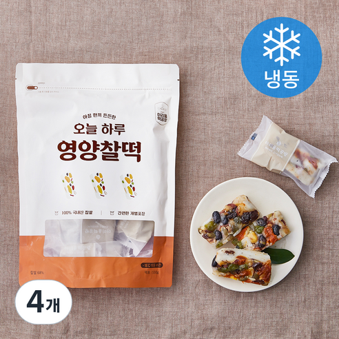 아리울떡공방 오늘 하루 영양찰떡 (냉동), 4개