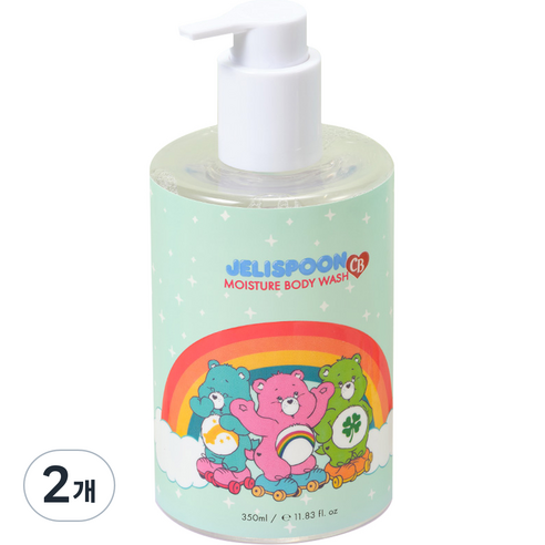 젤리스푼 케어베어 모이스처 바디워시, 350ml, 2개