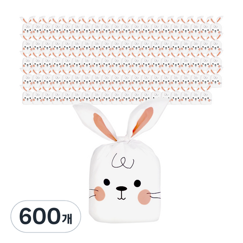 토끼귀 기프트백, 발그레토끼, 600개