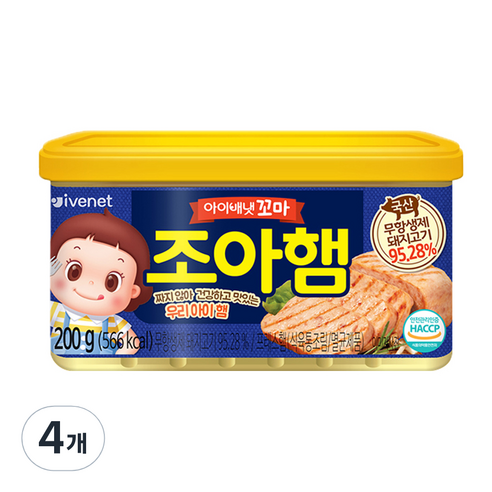 아이배냇 꼬마 조아햄 200g, 햄, 4개