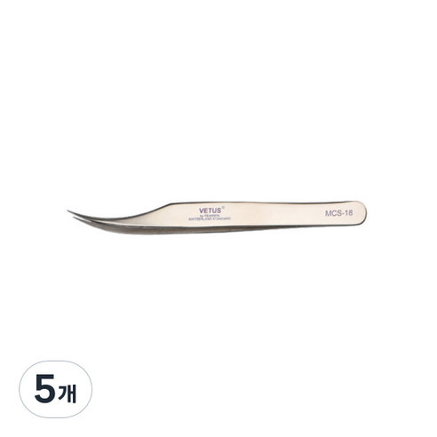 비투스 핀셋 MCS-18, 골드베이지, 5개