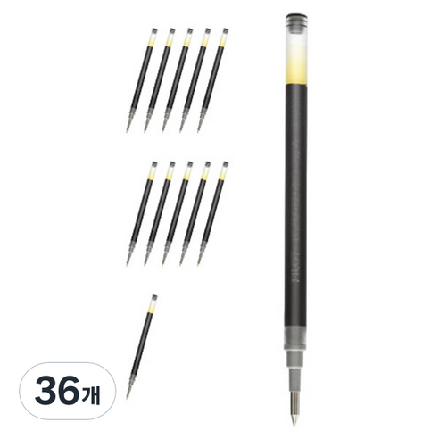 지투 전용 리필심 0.5mm BLS-G2-5, 블랙, 36개