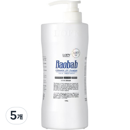 로픈 바오밥 세라마이드 LPP 프리미엄 트리트먼트, 1kg, 5개
