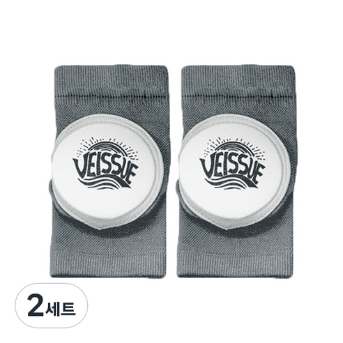베이슈 충격흡수 보호대 성인용 멜란지그레이 M, 2세트