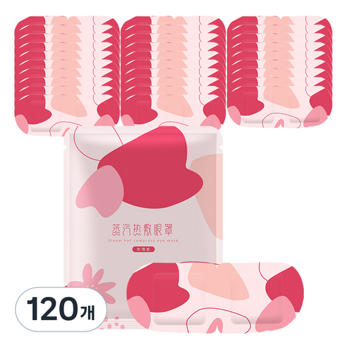 오와이규 수면 온열 안대 그래피티 로즈, 120개, 1개입
