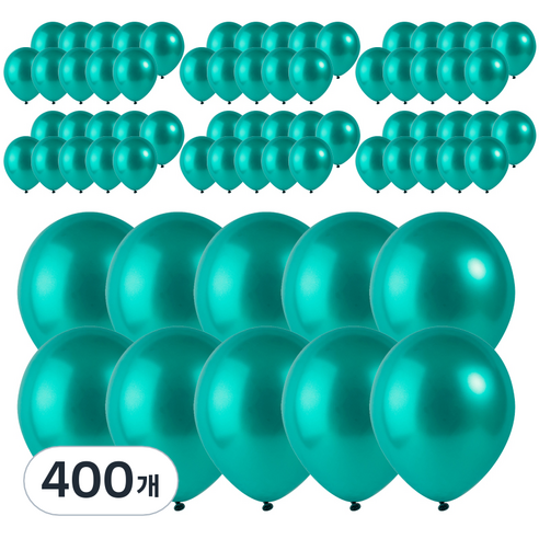 로켓풍선 30cm, 펄 에메랄드그린, 400개