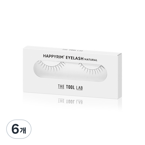 더툴랩 해피림 아이래쉬 내추럴 7mm 가닥속눈썹 07.3N 극강의 내추럴, 검정, 6개