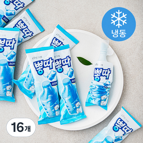 빙그레 뽕따 소다 (냉동), 130ml, 1개입, 16개