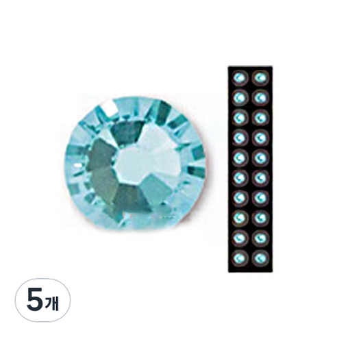 와사비네코 미미츠보 쥬얼리 귀지압패치 M 3.0mm 20p, 아쿠아마린, 5개