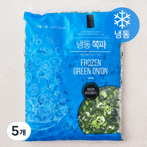냉동 쪽파 (냉동), 1kg, 5개