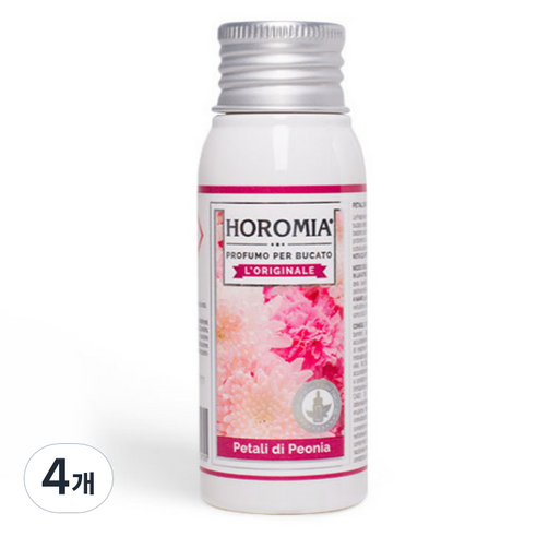 호로미아 고농축 진한 섬유탈취제 피오니아, 50ml, 4개