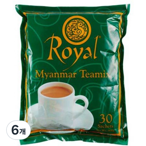 Royal 미얀마 티믹스 밀크티 분말, 20g, 30개입, 6개