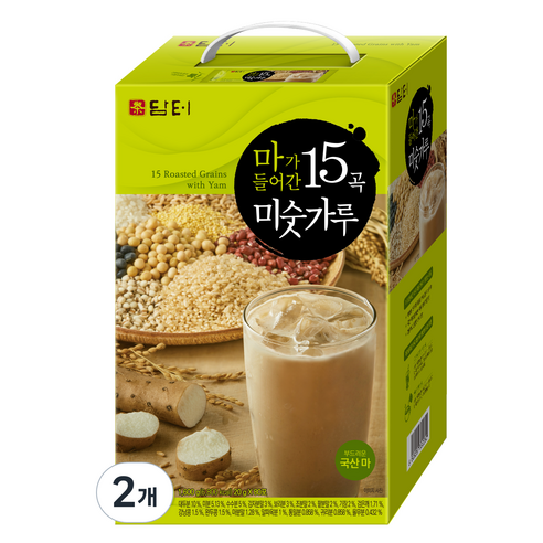 담터 마가 들어간 15곡 미숫가루, 1.6kg, 2개