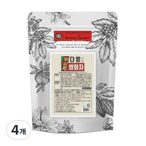 바리스타퀸 레트로 다방 쌍화차 파우더, 700g, 1개입, 4개