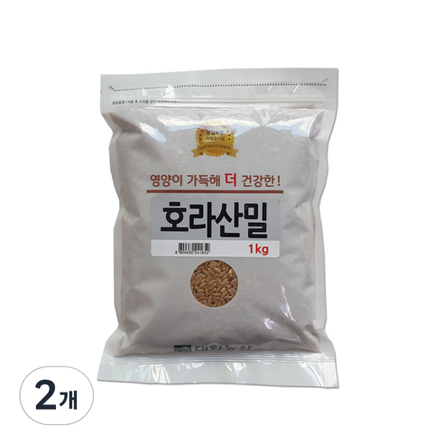 대한농산 호라산밀, 2개, 1kg