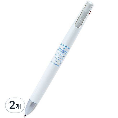 시나모롤 블렌 2+1 멀티펜, 흰색, 2개