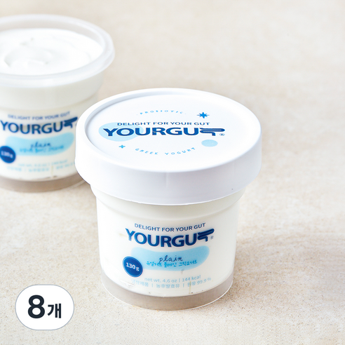 유얼거트 플레인 그릭요거트, 130g, 2개입, 4개