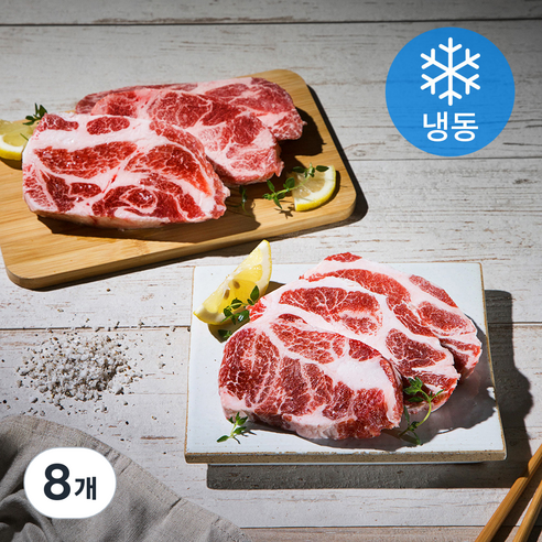 6다이닝 이베리코 목살 돼지고기 (냉동), 300g, 8개
