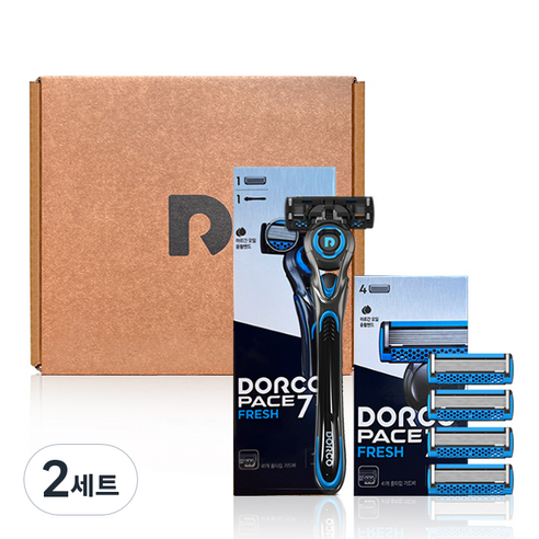 도루코 페이스 스타터킷 프레쉬, 면도기 + 면도날 5p, 2세트