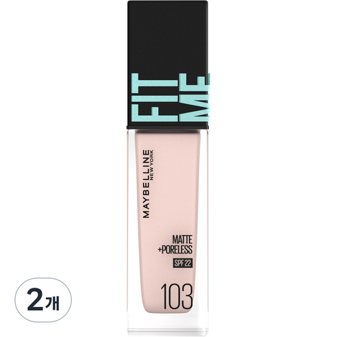 메이블린 핏 미 매트 포어리스 에스피어프22 30ml, 103호 페어, 2개