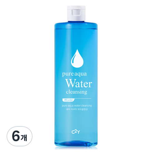 시투와이 퓨어 아쿠아 대용량 워터 클렌징, 6개, 500ml