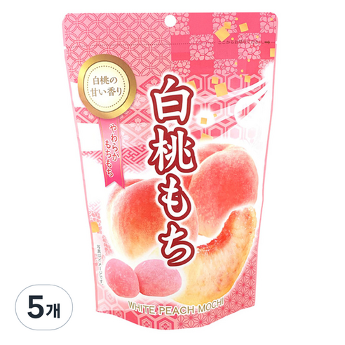 세이키 복숭아 모찌, 5개, 120g