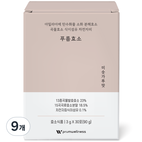 푸름웰니스 푸름효소 미숫가루맛 30p, 90g, 9개