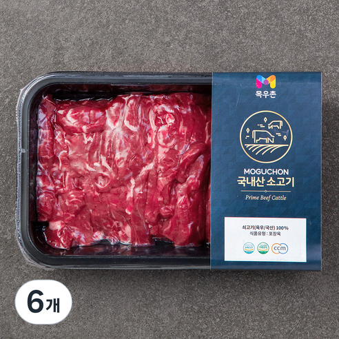 목우촌 국내산 소고기 잡채용 (냉장), 300g, 6개