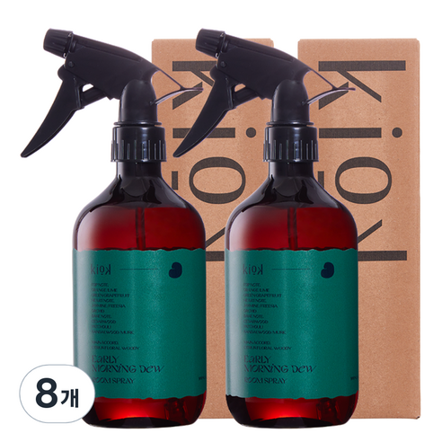 KiOK 섬유탈취제 얼리 모닝 듀, 500ml, 8개