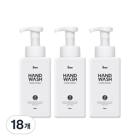 제타 포밍 손세정 순 핸드워시 청포도, 500ml, 18개