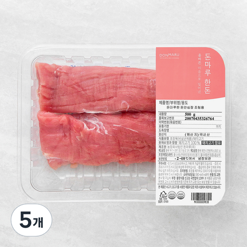 돈마루 한돈 안심 장조림용 (냉장), 500g, 5개