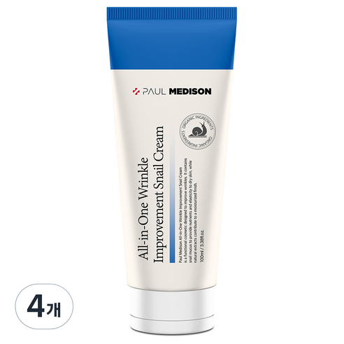 폴메디슨 올인원 주름개선 달팽이 크림, 100ml, 4개