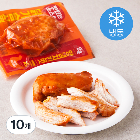 오쿡 맛있는 소스 닭가슴살 양념치킨맛 (냉동), 100g, 10개