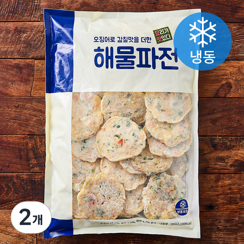 요리가맛있다 해물파전 (냉동), 1kg, 2개