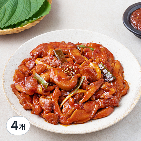 한입 쏙 춘천식 닭갈비, 600g, 4개