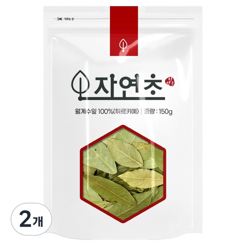 자연초 월계수잎 향신료, 150g, 2개
