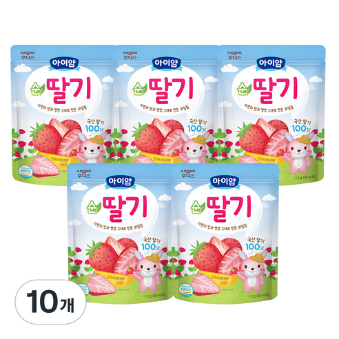 일동후디스 아이얌 동결건조 과일칩, 12g, 10개