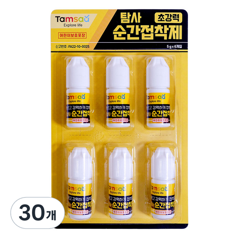 탐사 다용도 초강력 순간 접착제, 30개