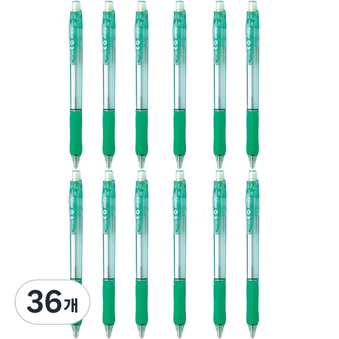 크라운 EQ샤프 그린, 0.5mm, 36개