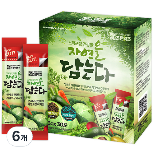 조은약초 자연을 담는다 프리미엄 노니환 스틱, 90g, 6개