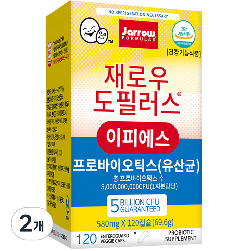 재로우 도필러스 이피에스 유산균 영양제, 120정, 2개