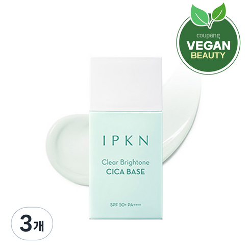 입큰 클리어 브라이톤 시카 베이스 SPF50+ PA++++ 35ml, CICA, 3개