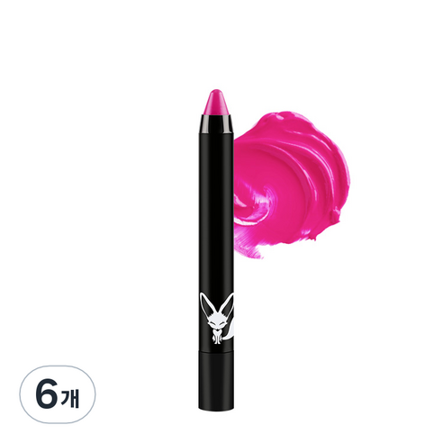 르나르도 립 크레용 2g, T05 어반 핑크, 6개