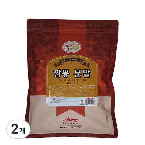내츄럴스파이스 짬뽕 분말, 1kg, 2개