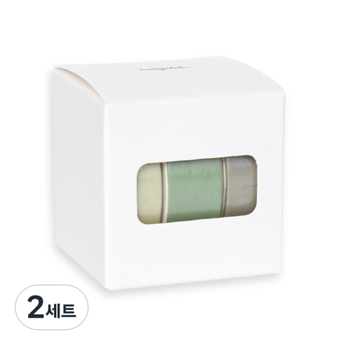 왈가닥스 아르떼 마스킹테이프 3종 세트 47 x 15 x 10 mm, Edelweiss, 2세트